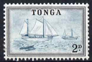 Tonga 1953 Ketches 2d unmounted mint SG 103, stamps on , stamps on  stamps on ships