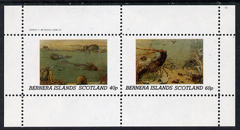 Bernera 1982 Marine Life perf  set of 2 values (40p & 60p) unmounted mint, stamps on marine-life
