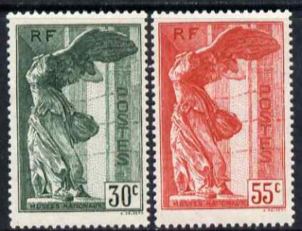 France 1937 National Museum set of 2, mounted mint, SG 586-7 , stamps on tourism