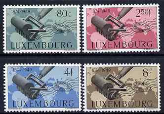 Luxembourg 1949 75th Anniversary of Universal Postal Union set of 4 lightly mounted mint, SG 525-8, stamps on , stamps on  upu , stamps on 