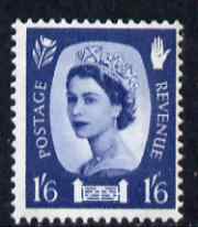 Great Britain Regionals - Northern Ireland 1958-67 Wilding 1s6d grey-blue wmk Crowns 2 phosphor bands unmounted mint SG NI6, stamps on , stamps on  stamps on great britain regionals - northern ireland 1958-67 wilding 1s6d grey-blue wmk crowns 2 phosphor bands unmounted mint sg ni6