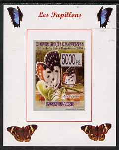 Guinea - Conakry 2008 Butterflies #6 individual imperf deluxe sheet unmounted mint. Note this item is privately produced and is offered purely on its thematic appeal, stamps on , stamps on  stamps on butterflies