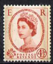 Great Britain 1959 Wilding Phosphor-graphite 4.5d unmounted mint SG609, stamps on wildings