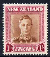 New Zealand 1947-52 KG6 1s red-brown & carmine (wmk upright) unmounted mint SG 686b, stamps on , stamps on  stamps on , stamps on  stamps on  kg6 , stamps on  stamps on 