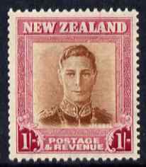 New Zealand 1947-52 KG6 1s red-brown & carmine (wmk sideways) unmounted mint SG 686, stamps on , stamps on  stamps on , stamps on  stamps on  kg6 , stamps on  stamps on 