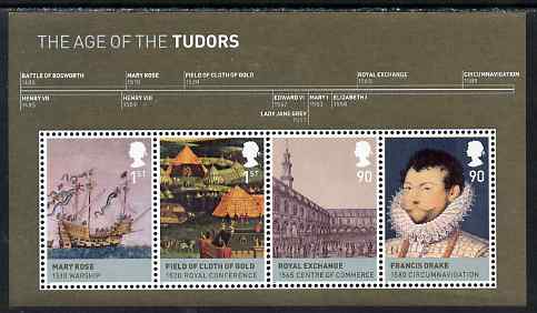 Great Britain 2009 The House of Tudor perf m/sheet unmounted mint, stamps on royalty