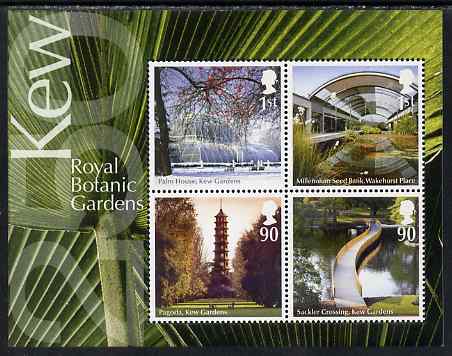 Great Britain 2009 Royal Botanical Gardens, Kew perf m/sheet unmounted mint , stamps on , stamps on  stamps on flowers, stamps on  stamps on london, stamps on  stamps on 