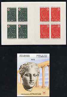 France 1972 Red Cross Booklet (Desgenettes & Broussais) complete & pristine, SG XSB22, stamps on red cross