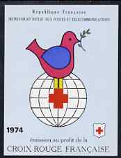 France 1974 Red Cross Booklet complete & pristine, SG XSB24, stamps on red cross