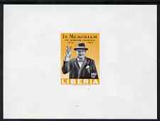 Liberia 1966 Churchill Commemoration 15c imperf deluxe sheet unmounted mint as SG 924, stamps on , stamps on  stamps on churchill, stamps on  stamps on personalities, stamps on  stamps on 