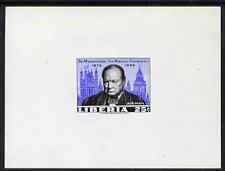 Liberia 1966 Churchill Commemoration 25c imperf deluxe sheet unmounted mint as SG 926, stamps on churchill, stamps on personalities, stamps on london