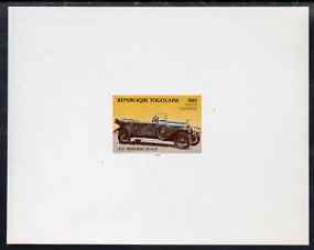 Togo 1984 Minerva 90f De-Luxe sheet on glossy card, stamps on cars