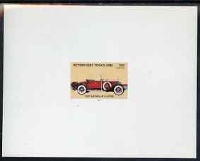 Togo 1984 La Salle 50f De-Luxe sheet on glossy card, stamps on , stamps on  stamps on cars