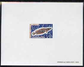 Cameroun 1968 Snakehead Fish 55f de luxe sheet in issued colours, stamps on fish, stamps on snake, stamps on snakes, stamps on 