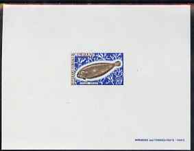 Cameroun 1968 Sole 20f de luxe sheet in issued colours, stamps on , stamps on  stamps on fish
