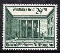 Germany 1940 Second Berlin Philatelic Exhibition mounted mint SG731, stamps on stamp exhibitions