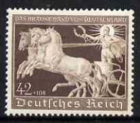 Germany 1940 Brown Ribbon (horse race) & Hitler Fund mounted mint SG735, stamps on , stamps on  stamps on horses