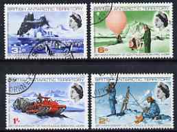 British Antarctic Territory 1969 25th Anniversary of Continuous Scientific Work set of 4 fine cds used, SG 20-23, stamps on , stamps on  stamps on polar, stamps on  stamps on dogs, stamps on  stamps on ships