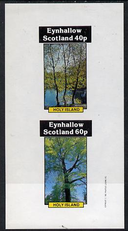 Eynhallow 1982 Trees imperf  set of 2 values (40p & 60p) unmounted mint, stamps on , stamps on  stamps on trees