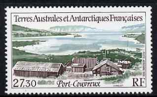 French Southern & Antarctic Territories 1996 Port-Couvreux Air 27f 30 unmounted mint, SG 360, stamps on , stamps on  stamps on polar