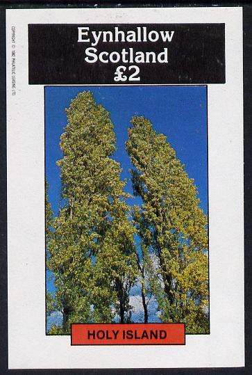 Eynhallow 1982 Trees imperf deluxe sheet (£2 value) unmounted mint, stamps on trees