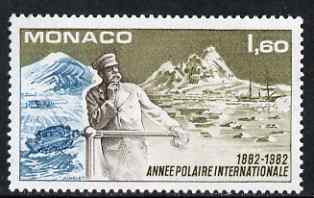 Monaco 1982 Centenary of First International Polar Year 1f 60 unmounted mint, SG 1598, stamps on , stamps on  stamps on royalty, stamps on  stamps on polar