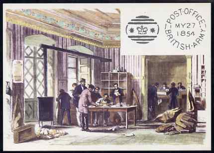 Postcard - British Army Post Office in Constantinople PPC produced by National Postal Museum unused and fine, stamps on postal, stamps on post offices, stamps on militaria