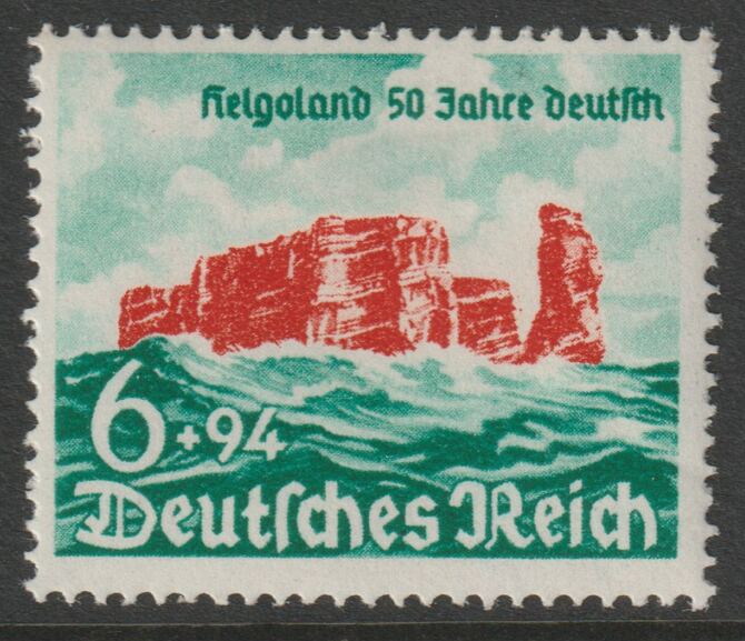 Germany 1940 Heligoland 50th Anniv mounted mint  SG738, stamps on 