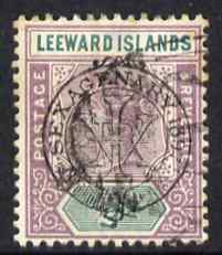 Leeward Islands 1897 QV Diamond Jubilee 1/2d fine used, SG9, stamps on , stamps on  stamps on , stamps on  stamps on  qv , stamps on  stamps on 