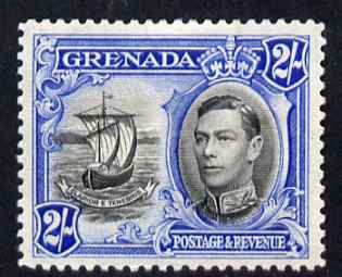 Grenada 1938-50 KG6 definitive 2s P12.5 mounted mint SG161, stamps on , stamps on  stamps on castles