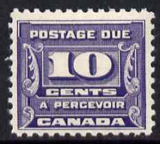 Canada 1933-34 Postage Due 10c unmounted mint SG D17, stamps on , stamps on  stamps on canada 1930-32 postage due 10c unmounted mint sg d17