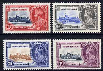 British Virgin Islands 1935 KG5 Silver Jubilee set of 4, mounted mint SG 103-6, stamps on , stamps on  kg5 , stamps on silver jubilee, stamps on castles