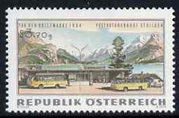 Austria 1964 Stamp Day 3s + 70g unmounted mint, SG 1440, stamps on postal, stamps on buses, stamps on transport