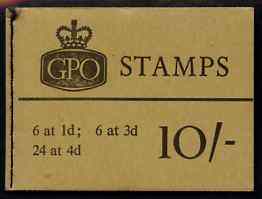 Great Britain 1965-66 Wilding Crowns 10s booklet (Nov 1966) complete and fine SG X14, stamps on , stamps on  stamps on booklets