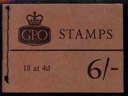 Great Britain 1967-70 Machins 6s booklet (Jan 1968) complete and fine SG QP32, stamps on booklets