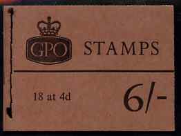 Great Britain 1967-70 Machins 6s booklet (Jan 1968) complete and fine SG QP32, stamps on , stamps on  stamps on booklets