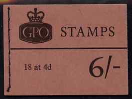 Booklet - Great Britain 1965-67 Wilding Crowns 6s booklet (Apr 1967) complete and fine SG Q23, stamps on booklets