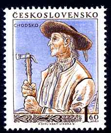 Czechoslovakia 1955 Costumes 1k60 Chodsko Man unmounted mint SG 886, stamps on costumes