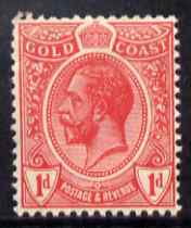 Gold Coast 1913-21 KG5 1d scarlet unmounted mint SG 72a, stamps on , stamps on  stamps on , stamps on  stamps on  kg5 , stamps on  stamps on 