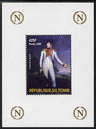 Chad 2009 Napoleon #7 Louis Bonaparte perf deluxe sheet unmounted mint, stamps on personalities, stamps on napoleon, stamps on   , stamps on dictators.