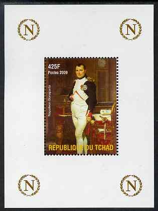 Chad 2009 Napoleon #3 in his Study by David perf deluxe sheet unmounted mint. Note this item is privately produced and is offered purely on its thematic appeal. , stamps on , stamps on  stamps on personalities, stamps on  stamps on napoleon, stamps on  stamps on arts, stamps on  stamps on david, stamps on  stamps on clocks  , stamps on  stamps on dictators.