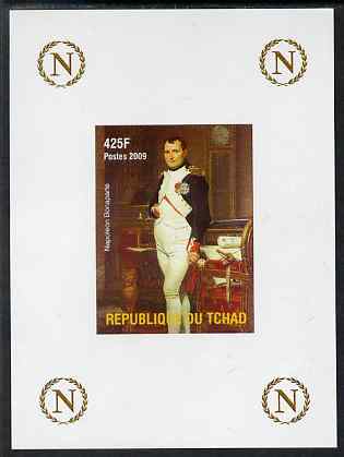 Chad 2009 Napoleon #3 in his Study by David imperf deluxe sheet unmounted mint. Note this item is privately produced and is offered purely on its thematic appeal. 