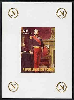 Chad 2009 Napoleon #6 Napoleon III imperf deluxe sheet unmounted mint. Note this item is privately produced and is offered purely on its thematic appeal. , stamps on , stamps on  stamps on personalities, stamps on  stamps on napoleon, stamps on  stamps on   , stamps on  stamps on dictators.