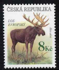 Czech Republic 1998 Elk 8kc from Endangered Species set unmounted mint, SG 190, stamps on , stamps on  stamps on animals, stamps on  stamps on elks