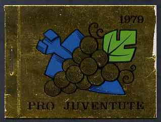 Switzerland 1979 Pro Juventute 7f80 booklet complete and very fine, SG JSB29, stamps on , stamps on  stamps on arms, stamps on  stamps on heraldry