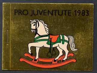 Switzerland 1983 Pro Juventute 7f80 booklet complete and very fine, SG JSB33, stamps on , stamps on  stamps on toys, stamps on  stamps on horses