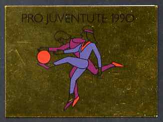 Switzerland 1990 Pro Juventute 8f booklet complete and very fine, SG JSB40, stamps on , stamps on  stamps on youth