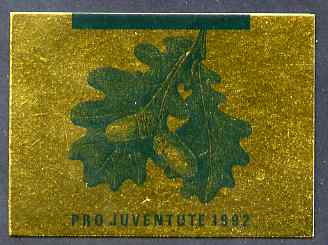 Switzerland 1992 Pro Juventute 8f50 booklet complete and very fine, SG JSB42, stamps on , stamps on  stamps on trees