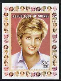 Guinea - Conakry 1997 Princess Diana 200f series #9 imperf deluxe sheet unmounted mint, stamps on , stamps on  stamps on personalities, stamps on  stamps on diana, stamps on  stamps on royalty, stamps on  stamps on women