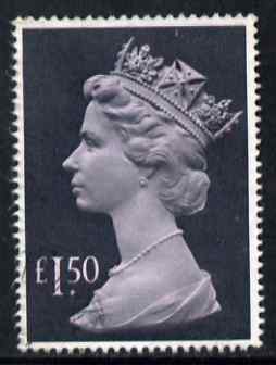 Great Britain 1977-87 Machin - Large Format 1.50 cds used SG 1026e, stamps on machins
